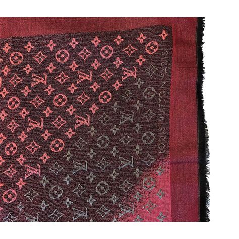 louis vuitton burgundy scarf|Louis Vuitton scarf on sale.